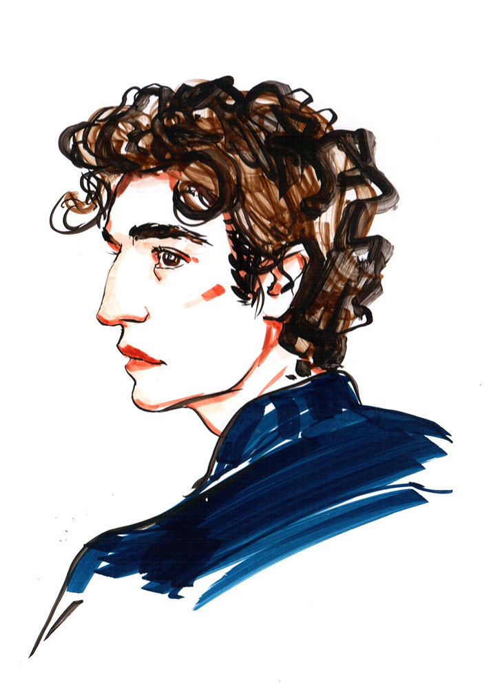 Скетчи маркерами на корпоративном мероприятии