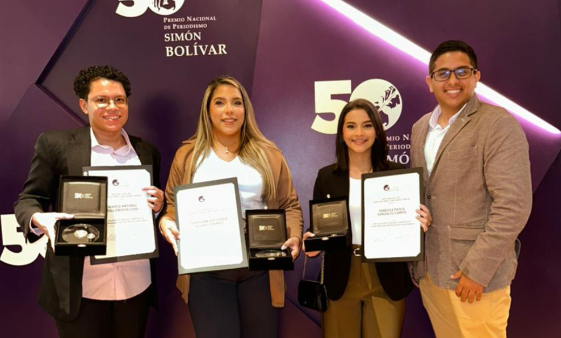Estudiantes de Comunicación Social de la UTB ganan el Premio Nacional de Periodismo Simón Bolívar