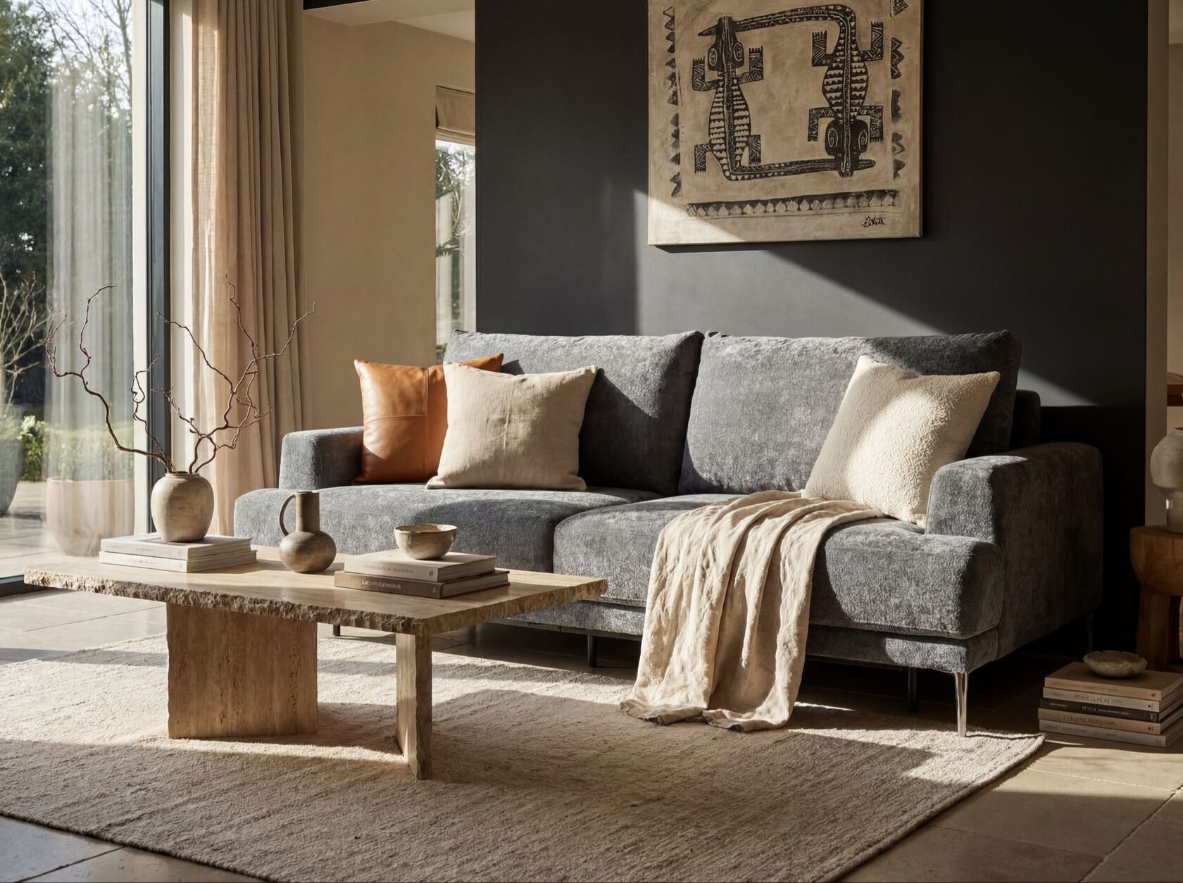 Natural texture sofa