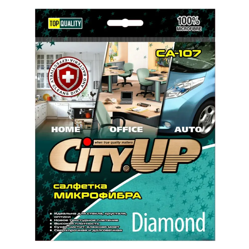 Микрофибра CityUP Diamond CA-107 — Салфетка для уборки.