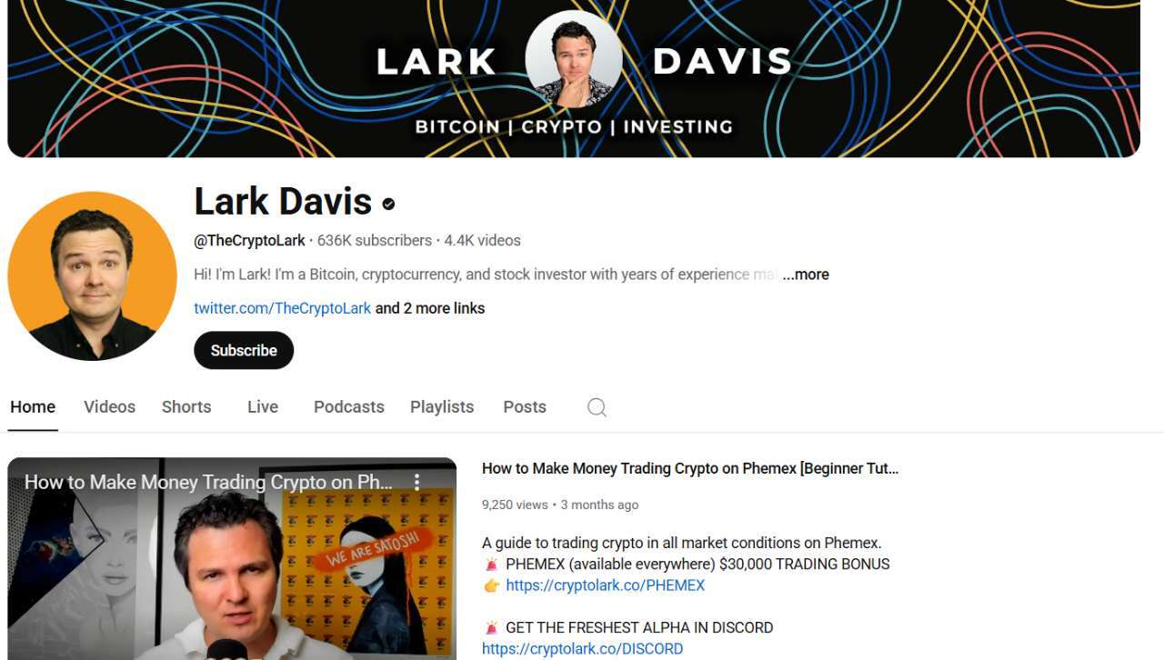 Lark Davis – Advanced Market Insights