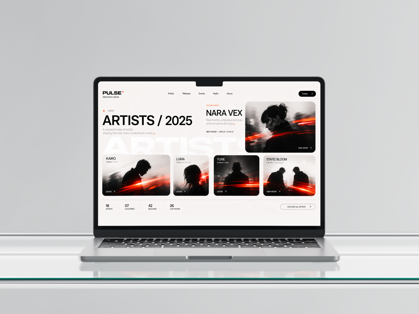 WEBSITES / project 02 / screen 1