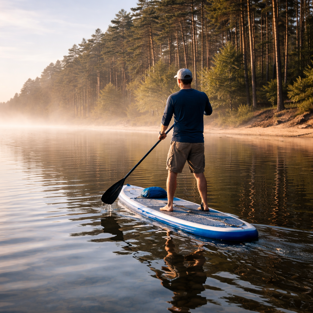 SUP-прогулка на Куршском заливе в Калининградской области