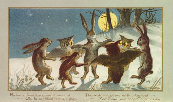 Рождественская открытка викторианской эпохи. Фото: Public domain 