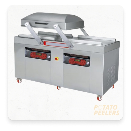 Industrial vacuum packaging machine for potatoes