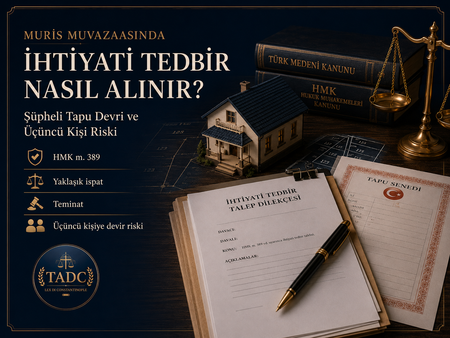 Muris muvazaasında ihtiyati tedbir ve şüpheli tapu devri