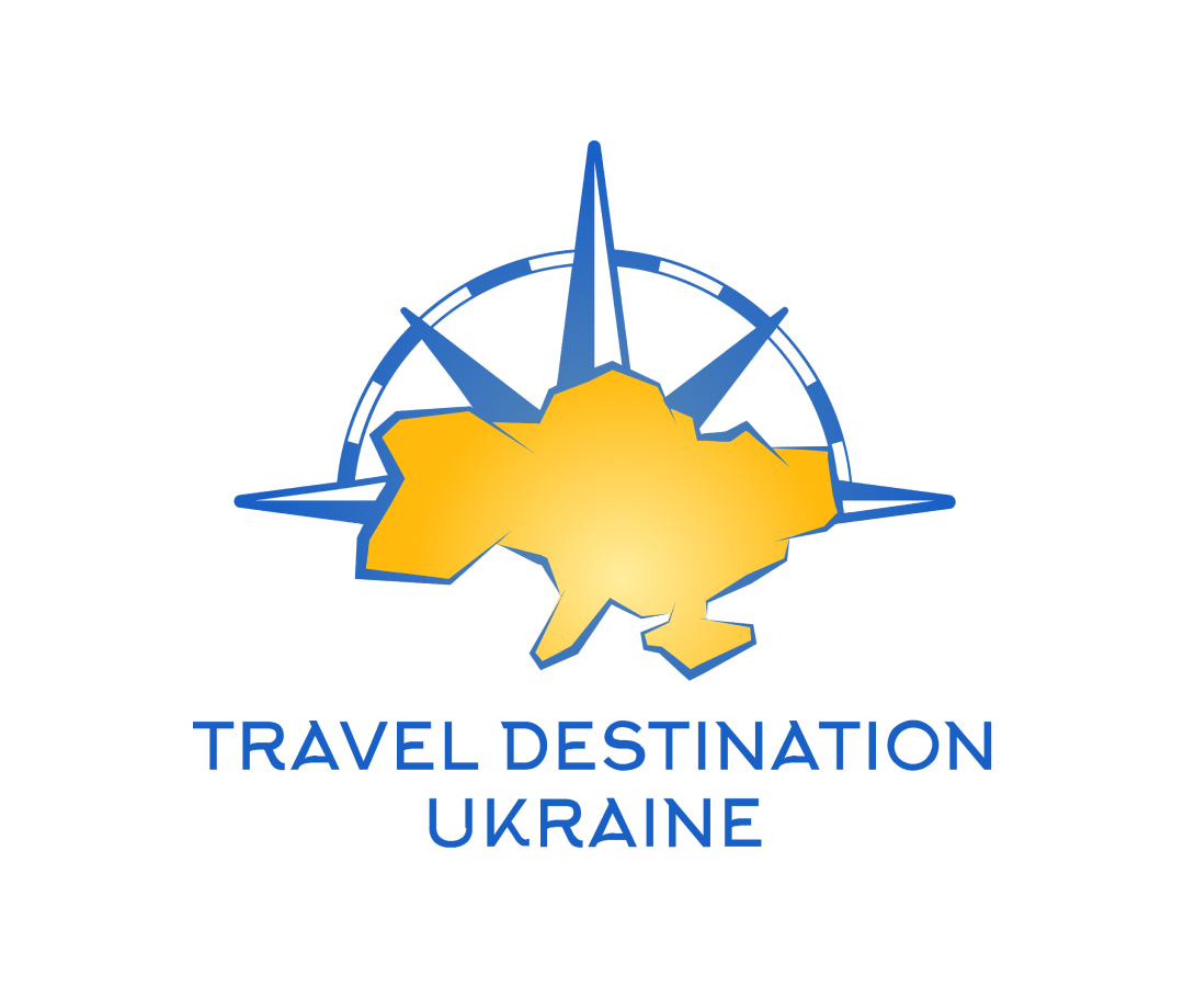 Tourist holidays in Ukraine logo design
