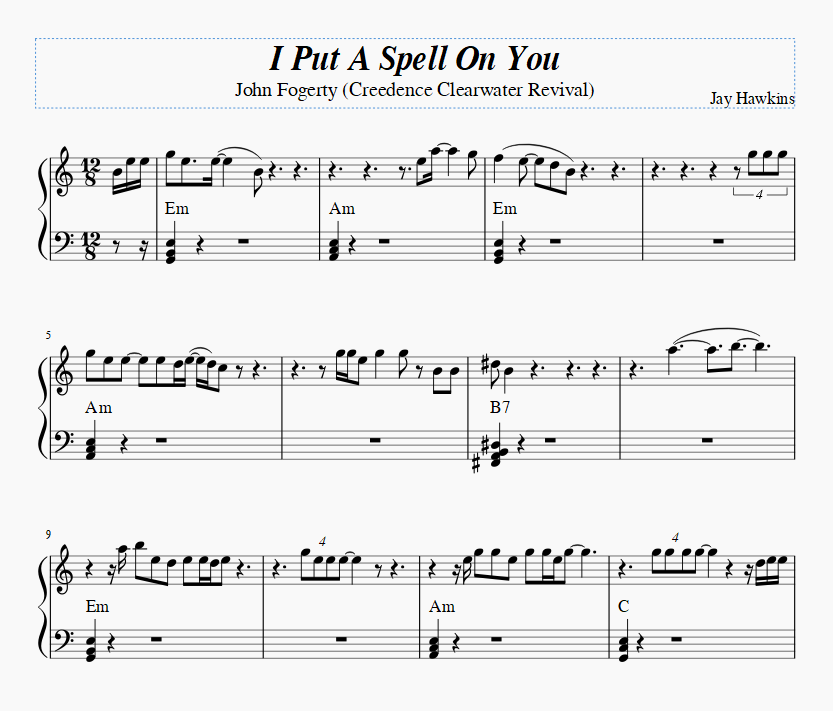 I Put A Spell On You