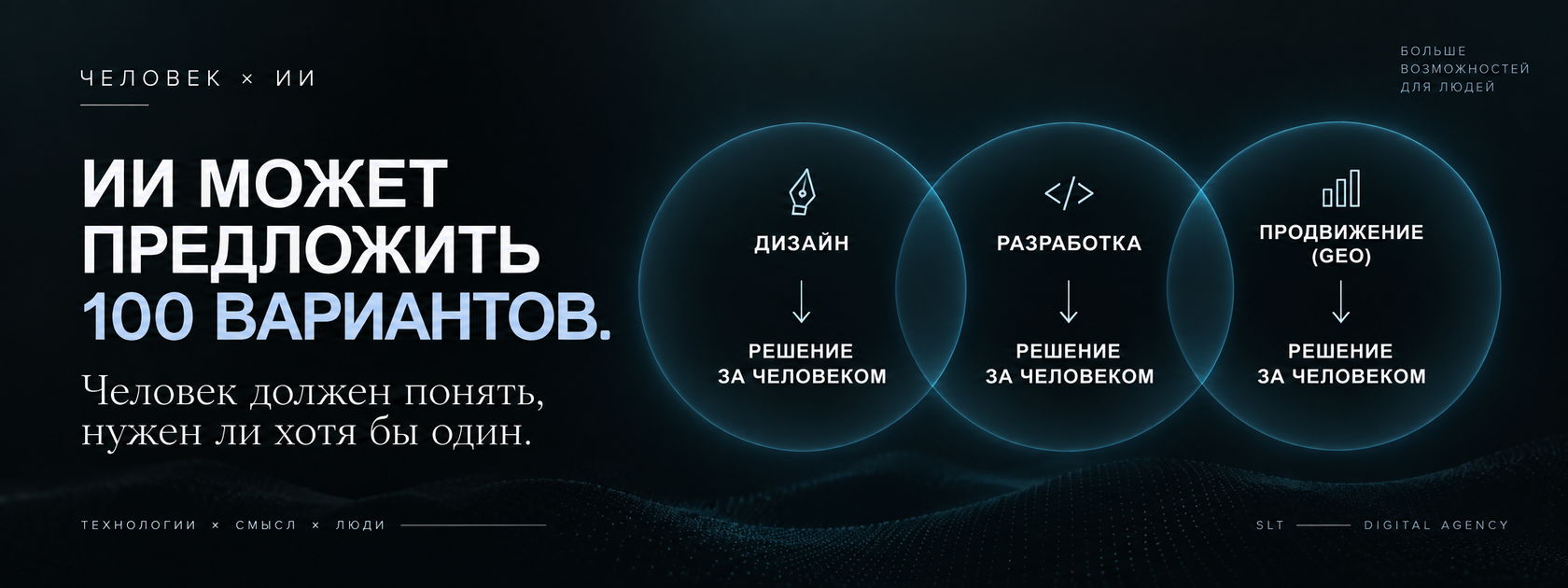 ИИ в дизайне, разработке сайтов и GEO-продвижении: окончательное решение остается за человеком