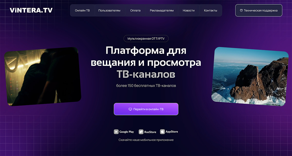vintera website preview