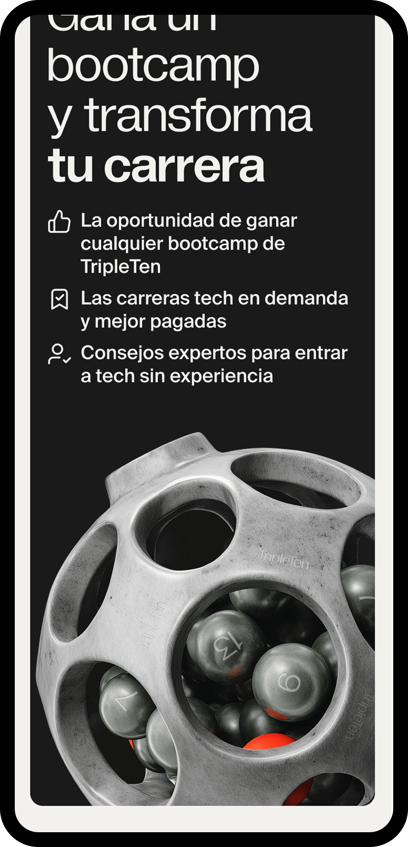 Tripleten Latam website screenshot — design and development by Curves Digital