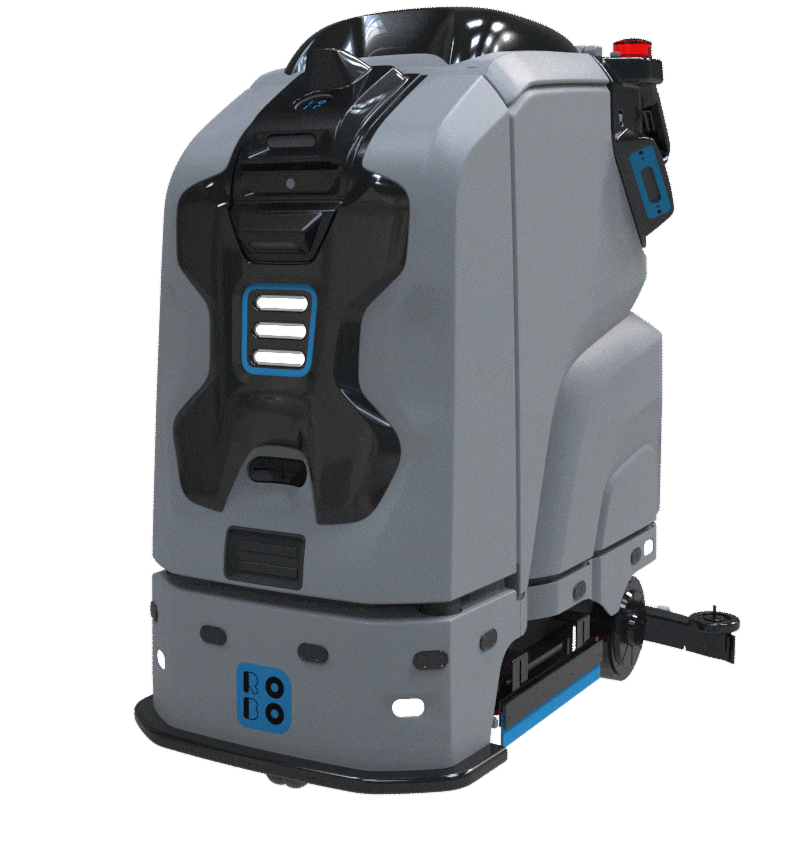 Робот-уборщик РУБИ-С нового поколения, автономный, безопасность с батареей LiFePO4, для крупных объектов.