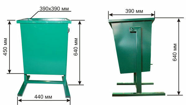 Урны для мусора уличные металлические своими руками фото чертежи