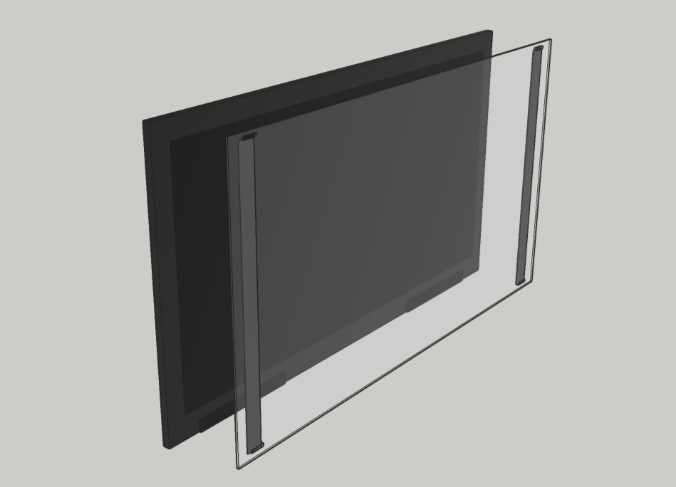 Защитный экран-стекло для телевизора 43