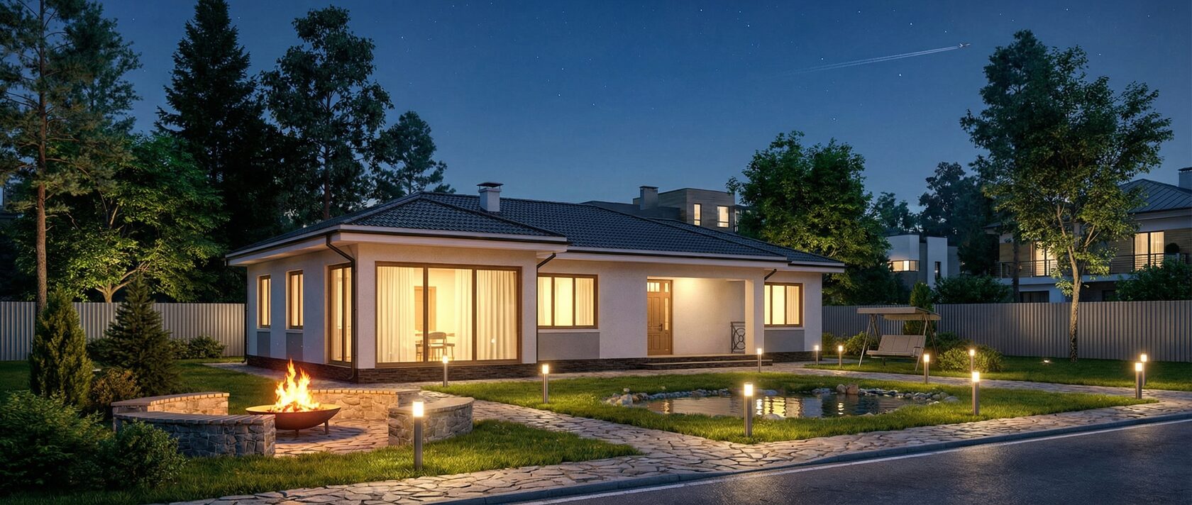 Современный каркасный дом