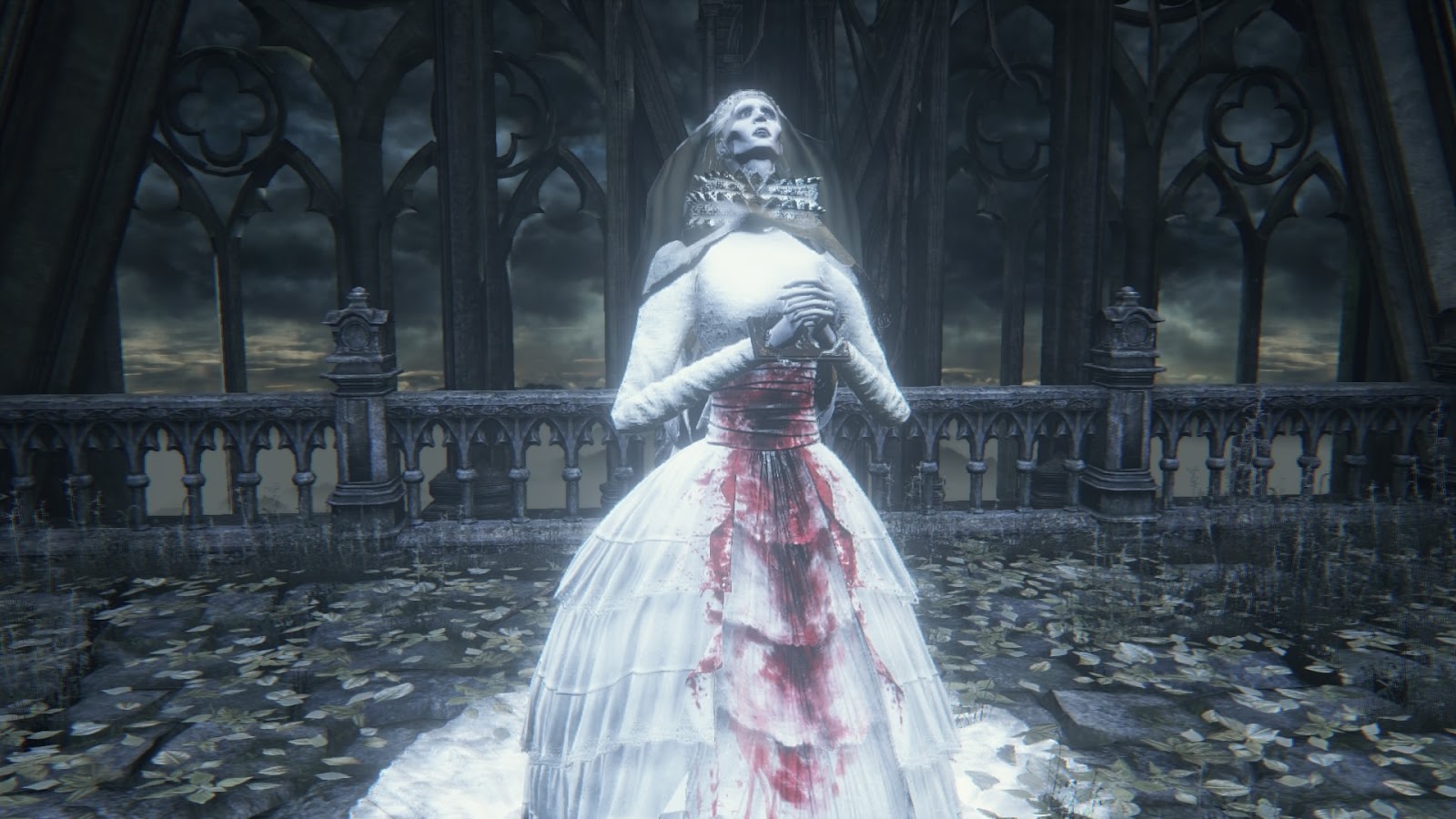 Белое платье в крови