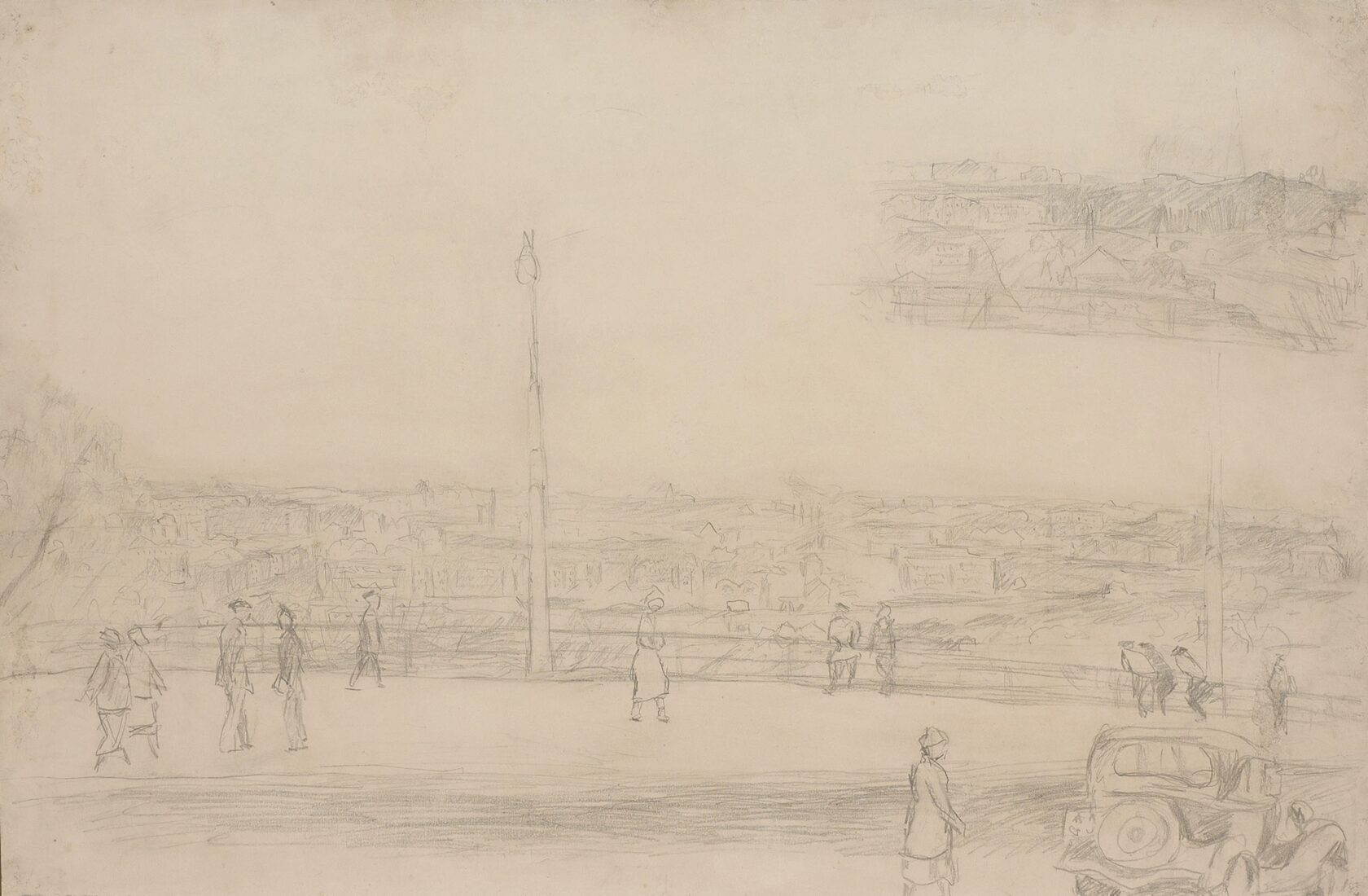Лентулов А.В. Москва с Воробьёвых гор. Эскиз к картине. Около 1940