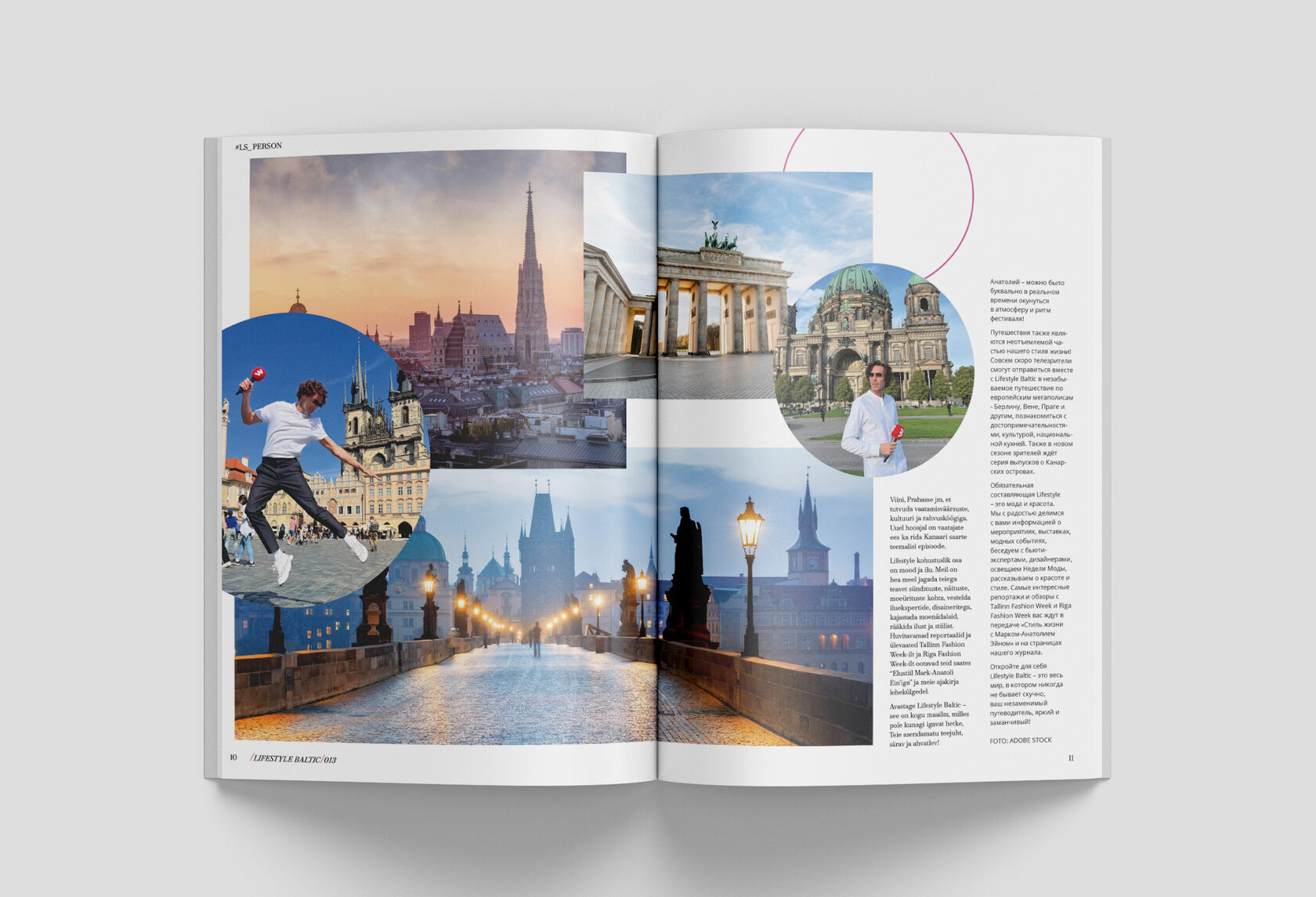 Lifestyle Baltic magazine layout design