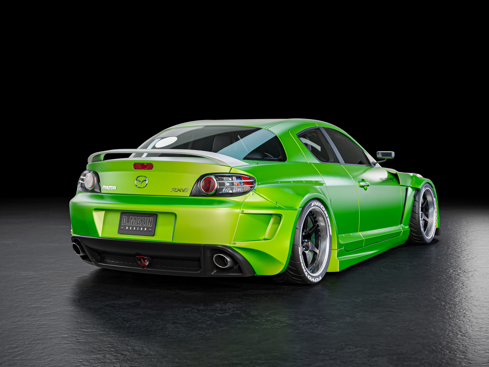 FENDERIST SPEC S 50mm fender flares kit / WIDE BODY KIT Mazda RX8 2003