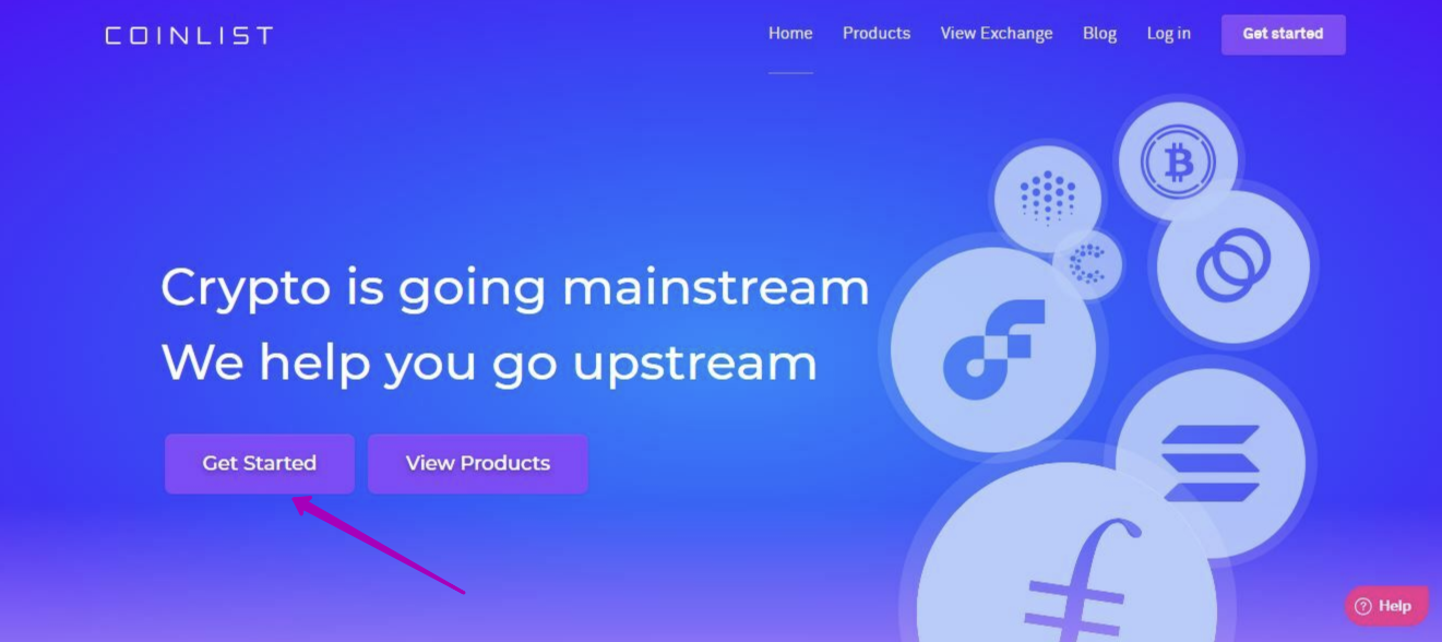 Регистрация на Coinlist