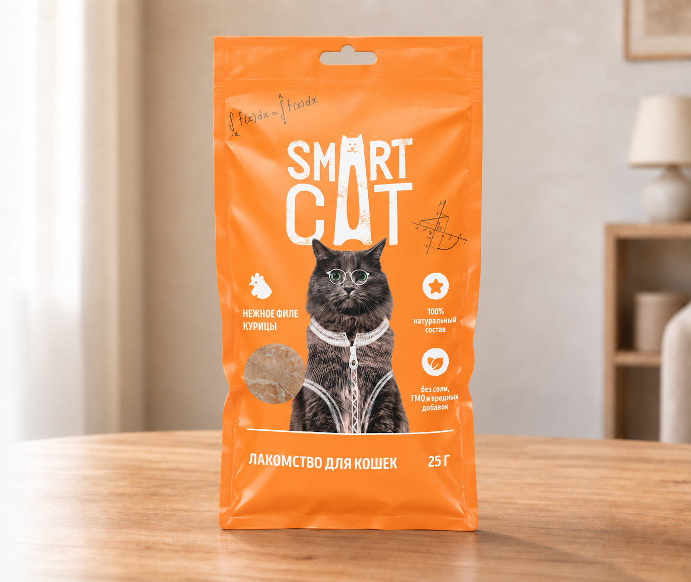 Лакомство Smart Cat Нежное филе курицы на столе