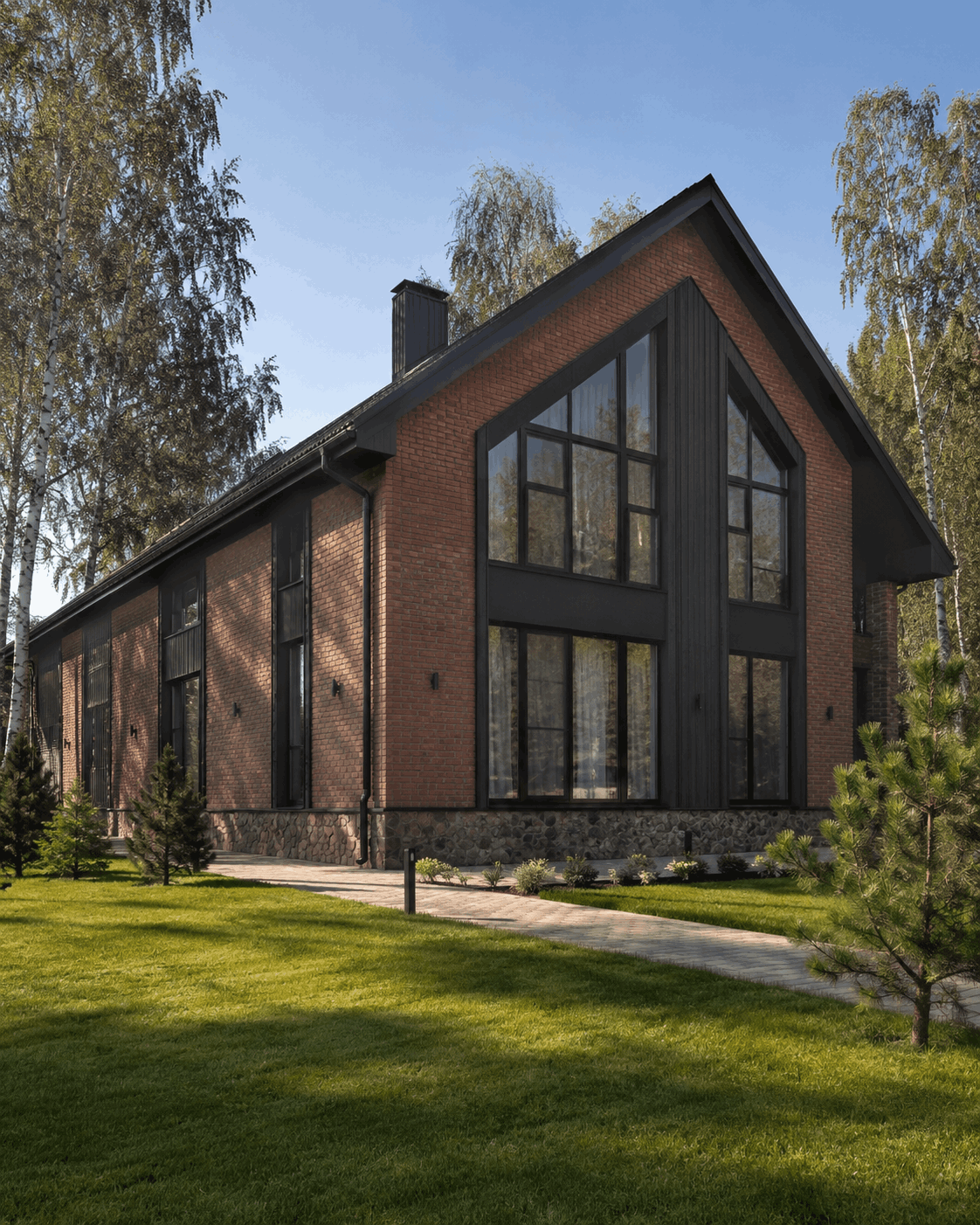 Brick Barnhouse — кирпичный барнхаус
