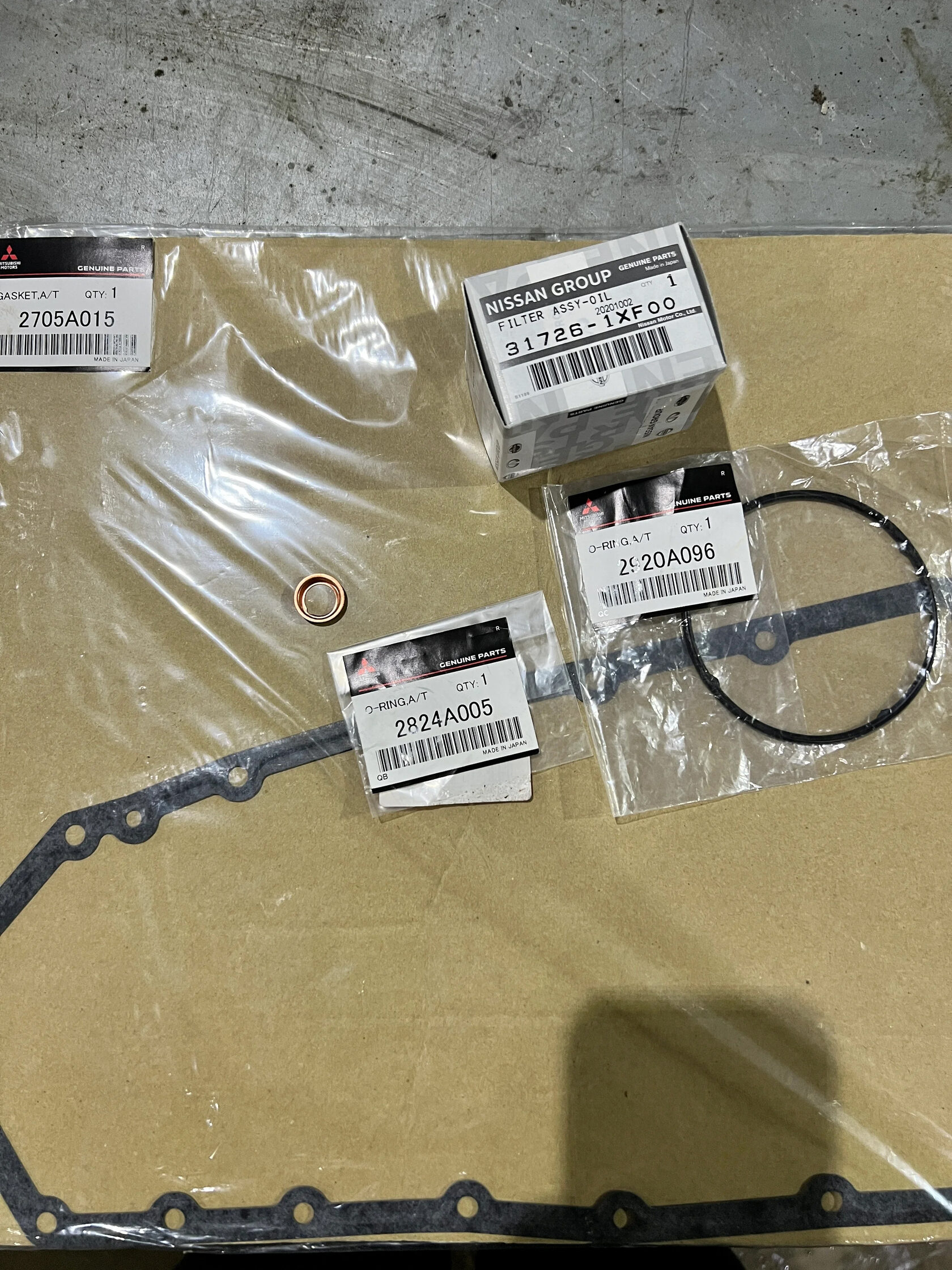 Материалы для обслуживания вариатора Mitsubishi Lancer X