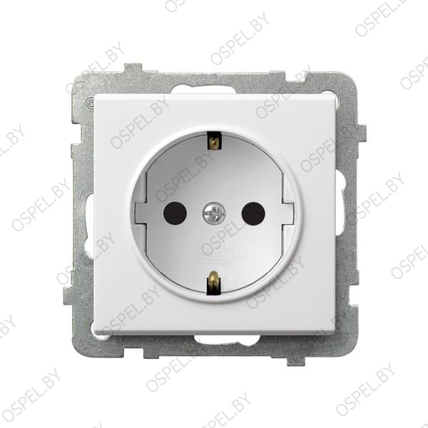 Белые матовые розетки