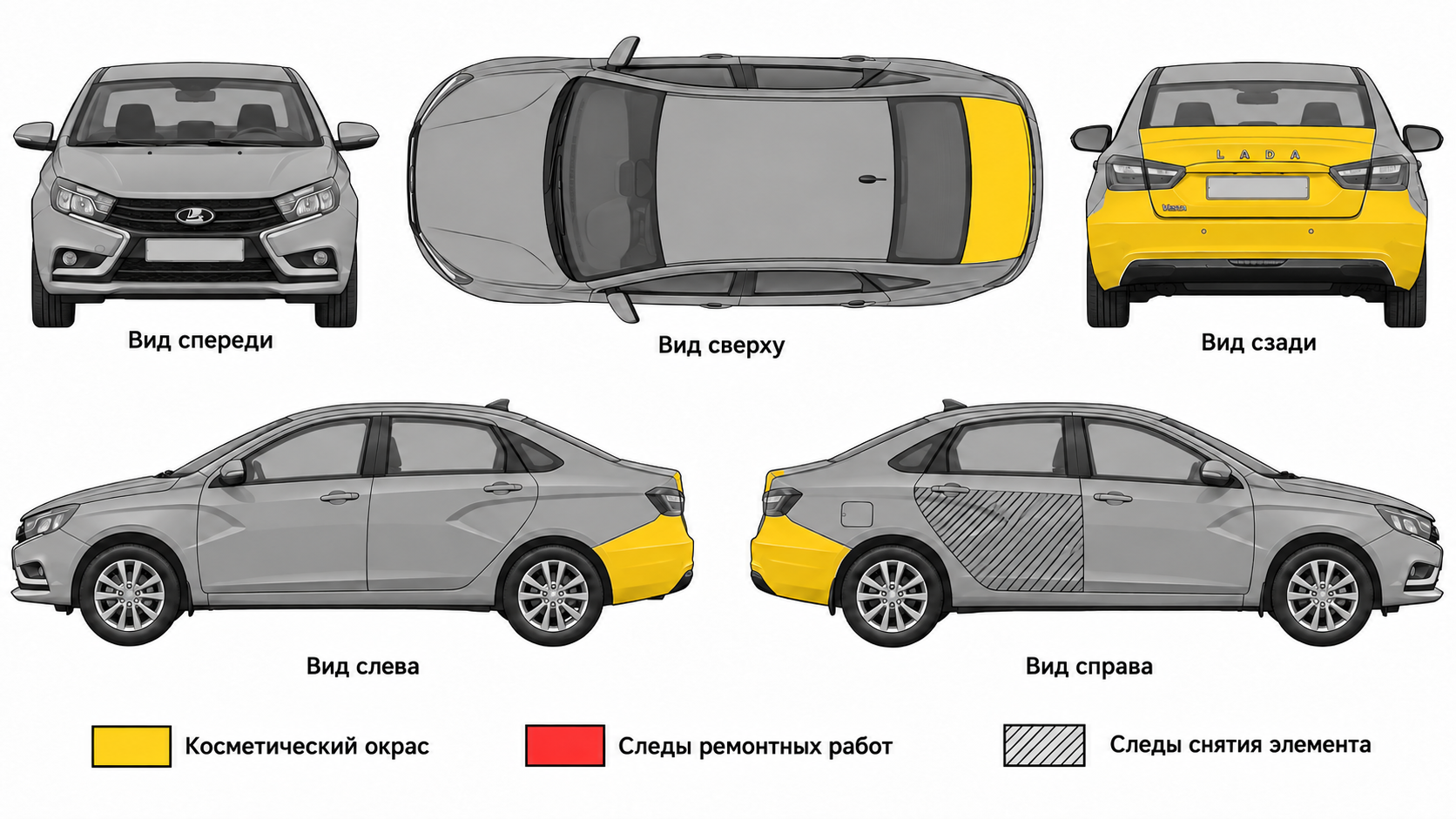 Карта ЛКП LADA Vesta