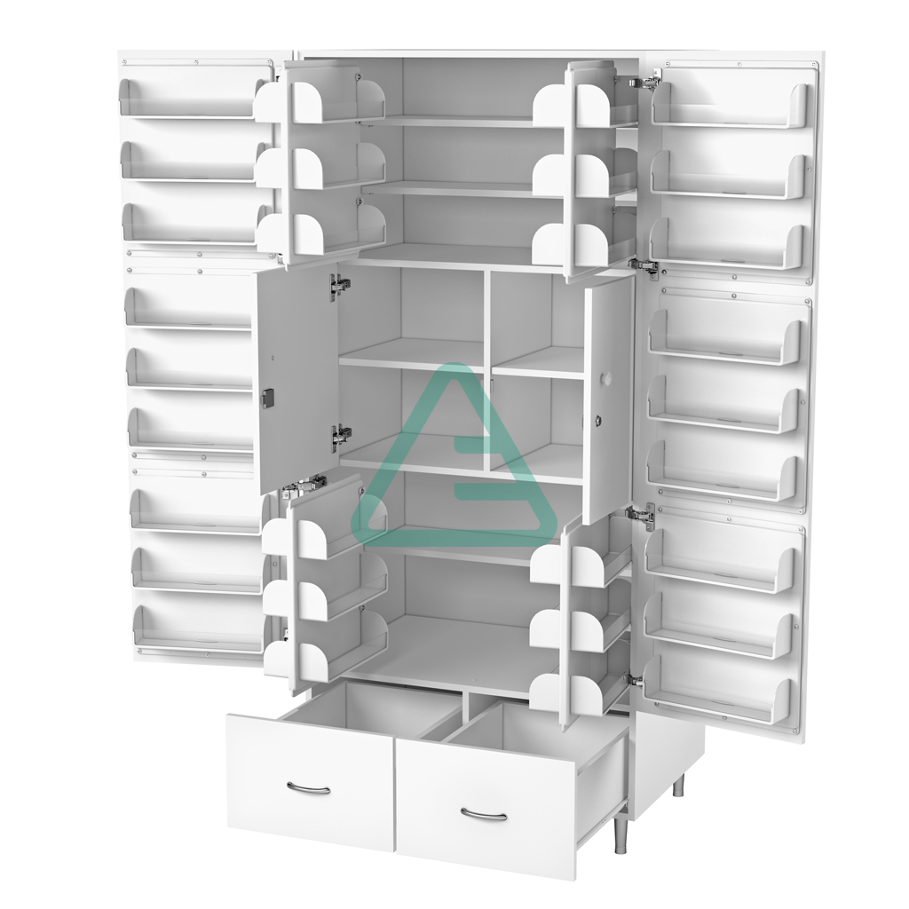 Шкаф медицинский для фармпрепаратов шмф 02 елат исполнение 2