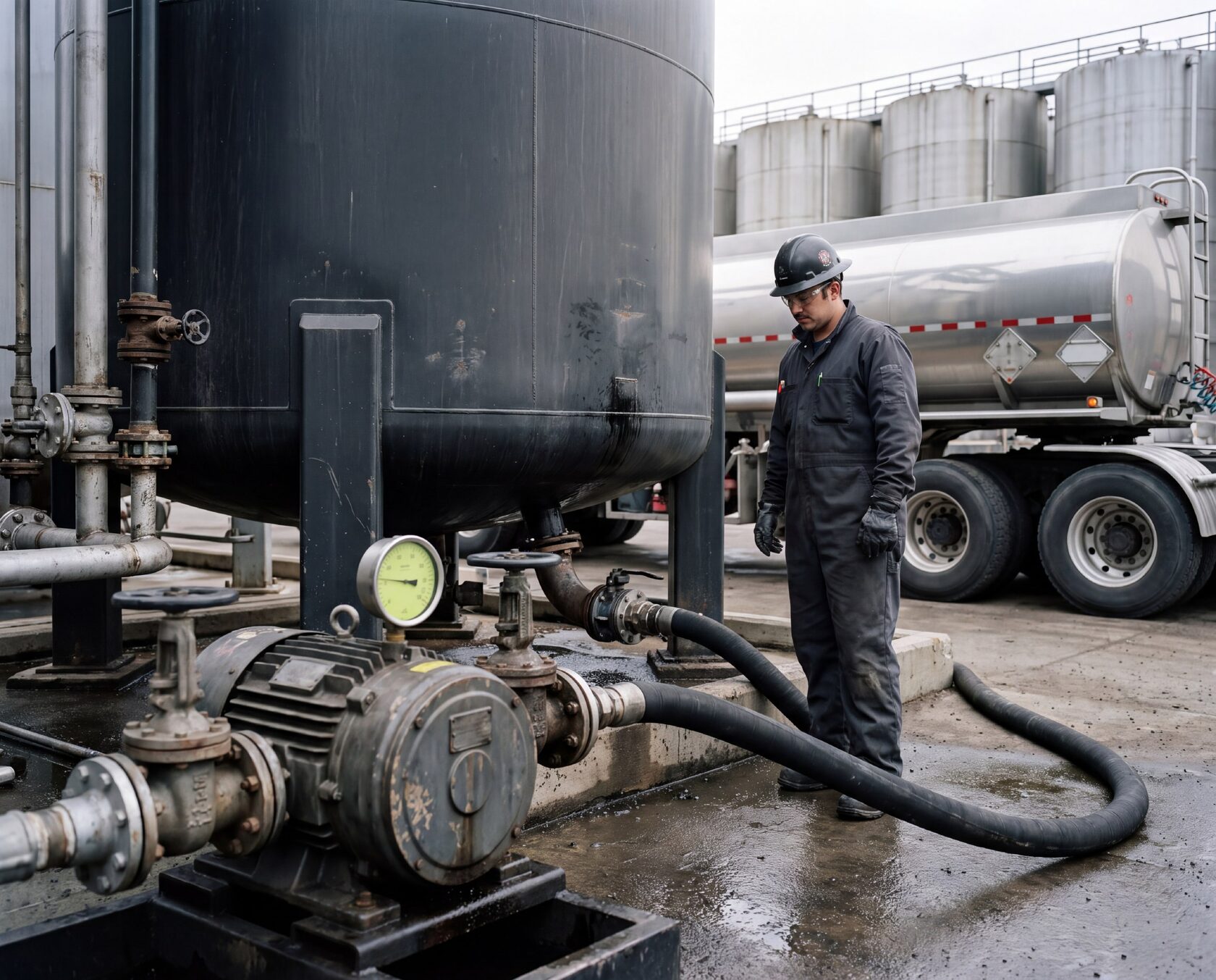 Откачка топлива и нефтепродуктов