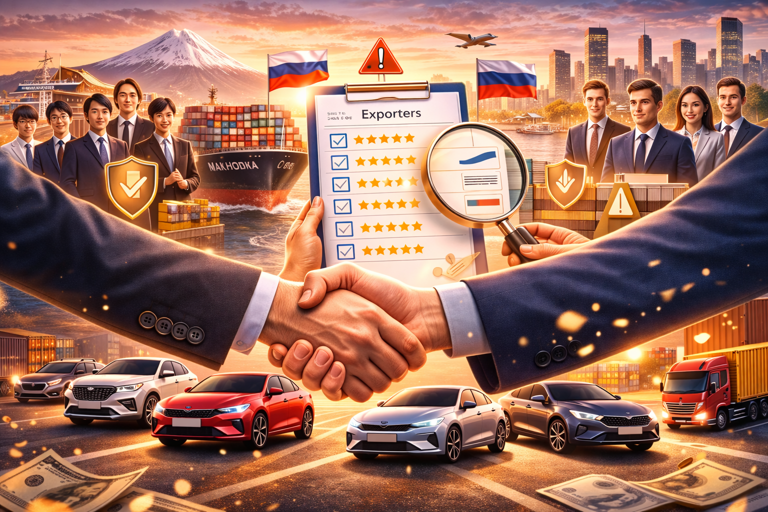 Рейтинг надёжных импортёров: Япония → Россия — как не ошибиться с выбором партнёра