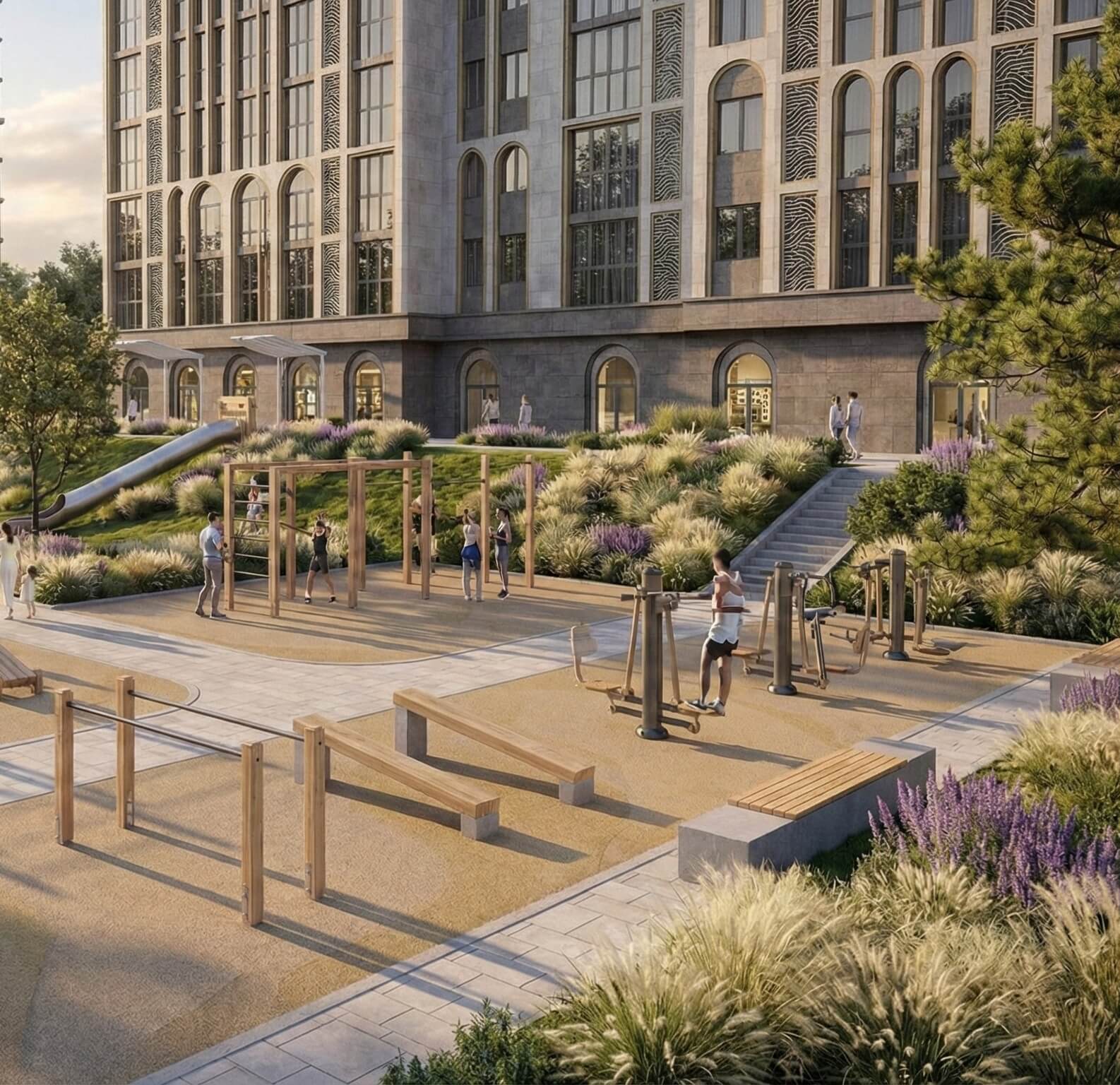 Спортивные и фитнес-зоны