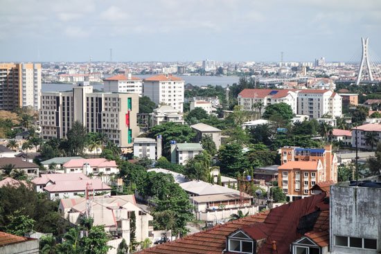 Вид на Lagos, Nigeria