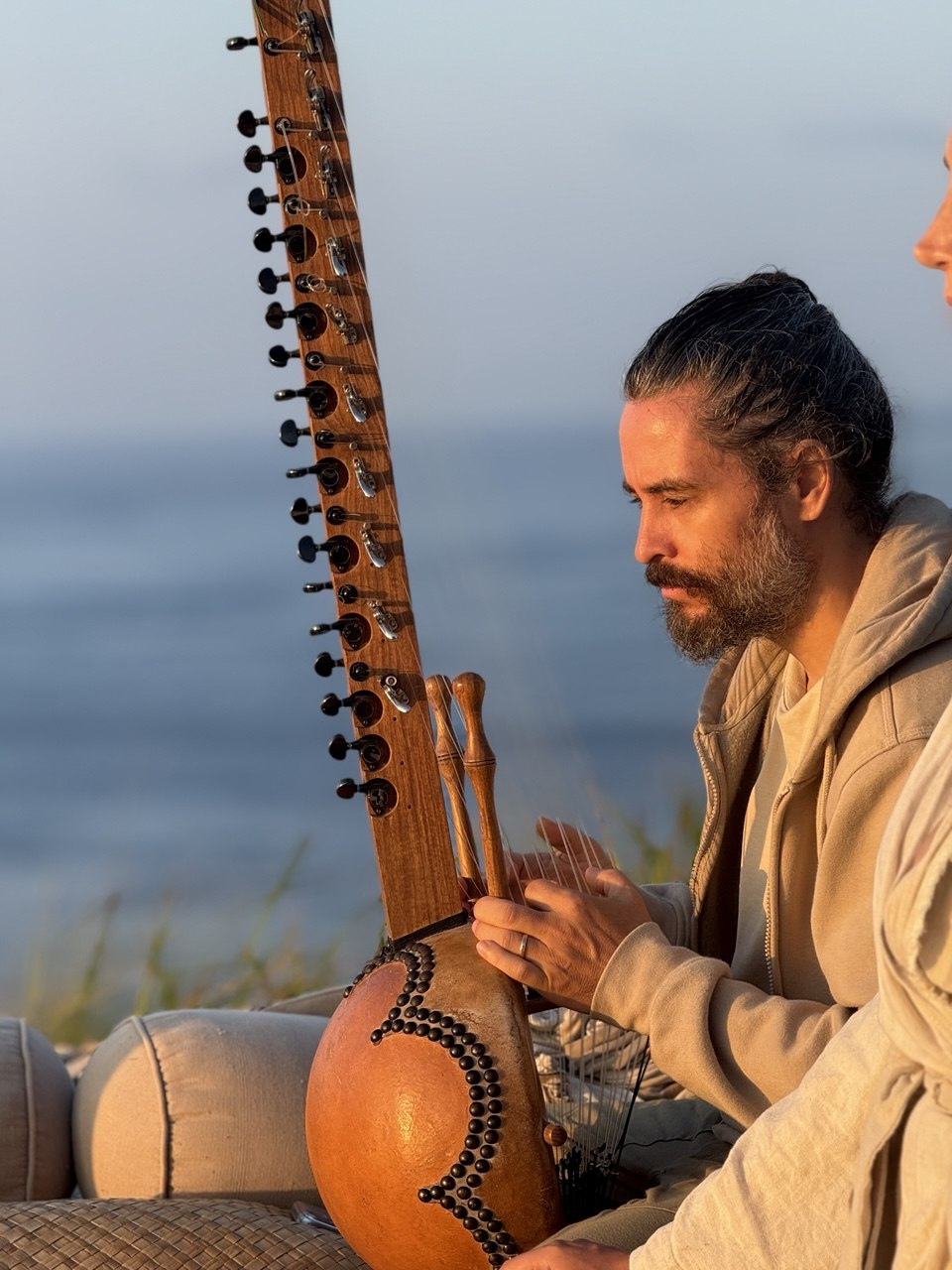 A sunset music practice at Intaaya