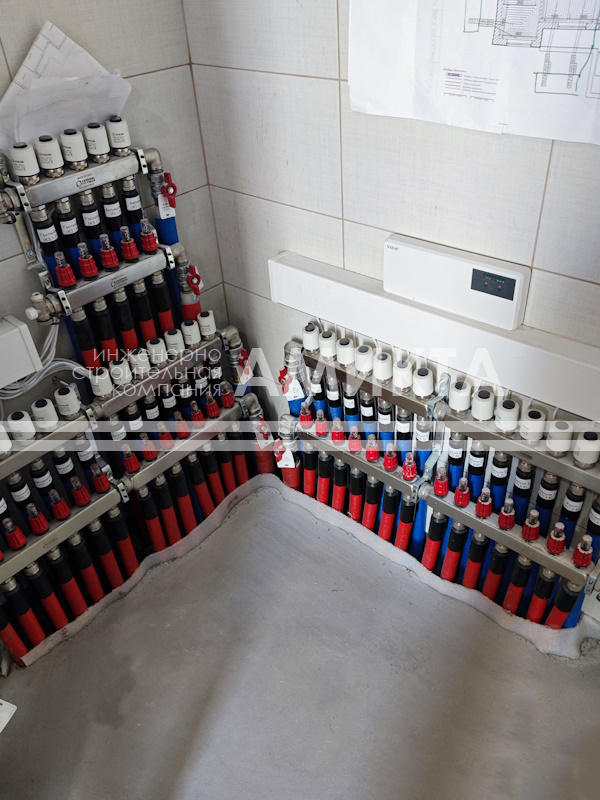 Зональная автоматика теплого пола на распределительных коллекторах 