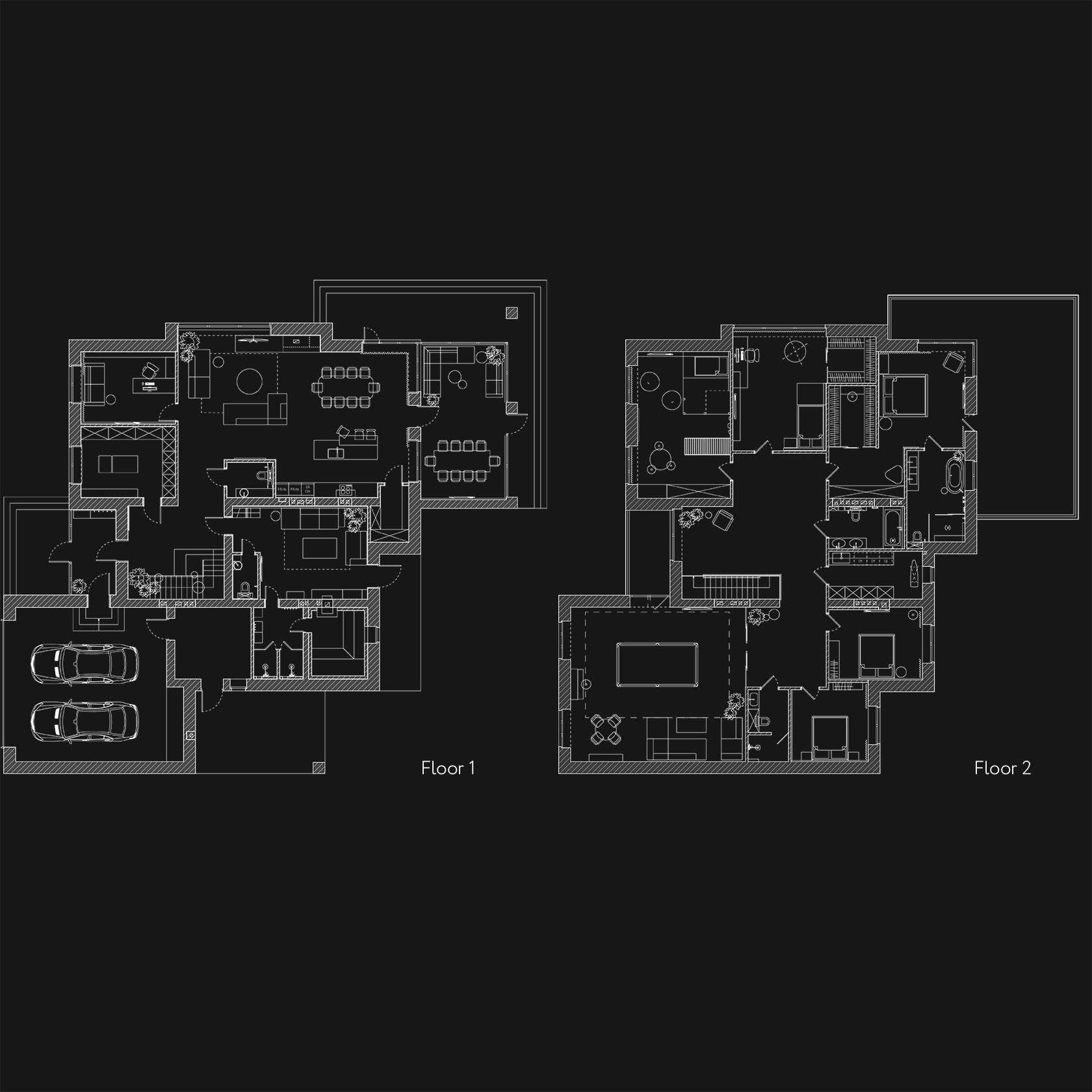 Private house, interior design