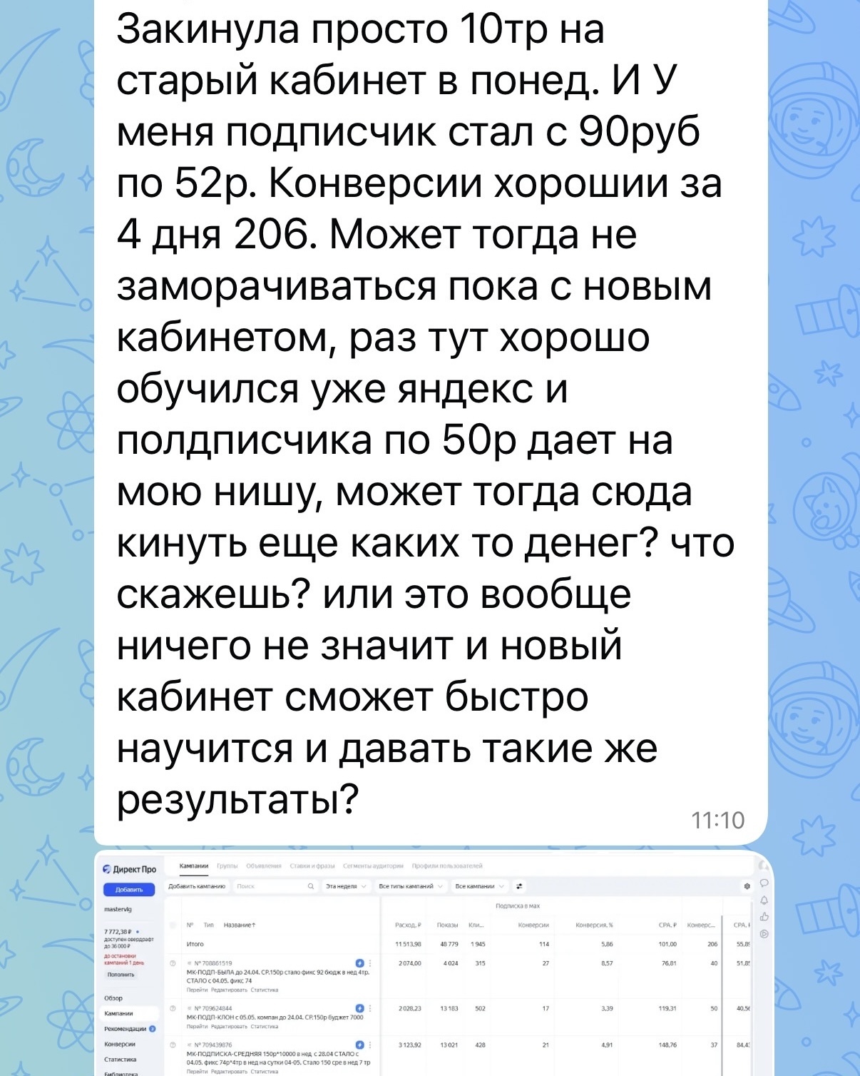 Скрин результата Максима