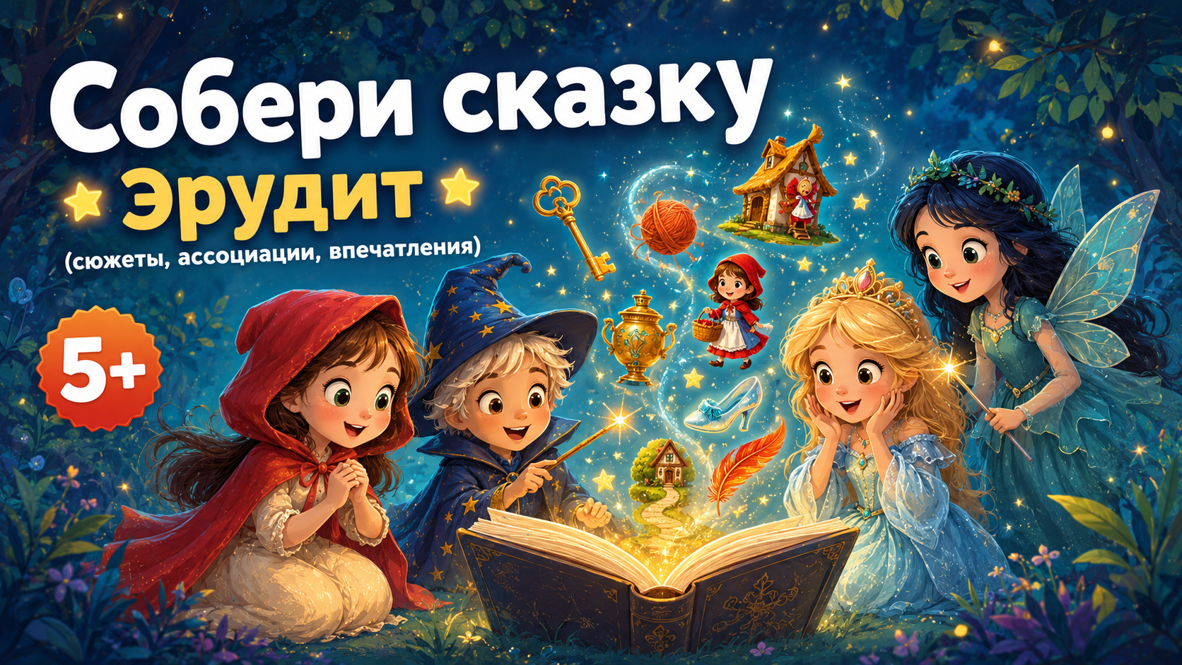 Обложка игры Собери сказку Эрудит для дошкольников и первоклассников