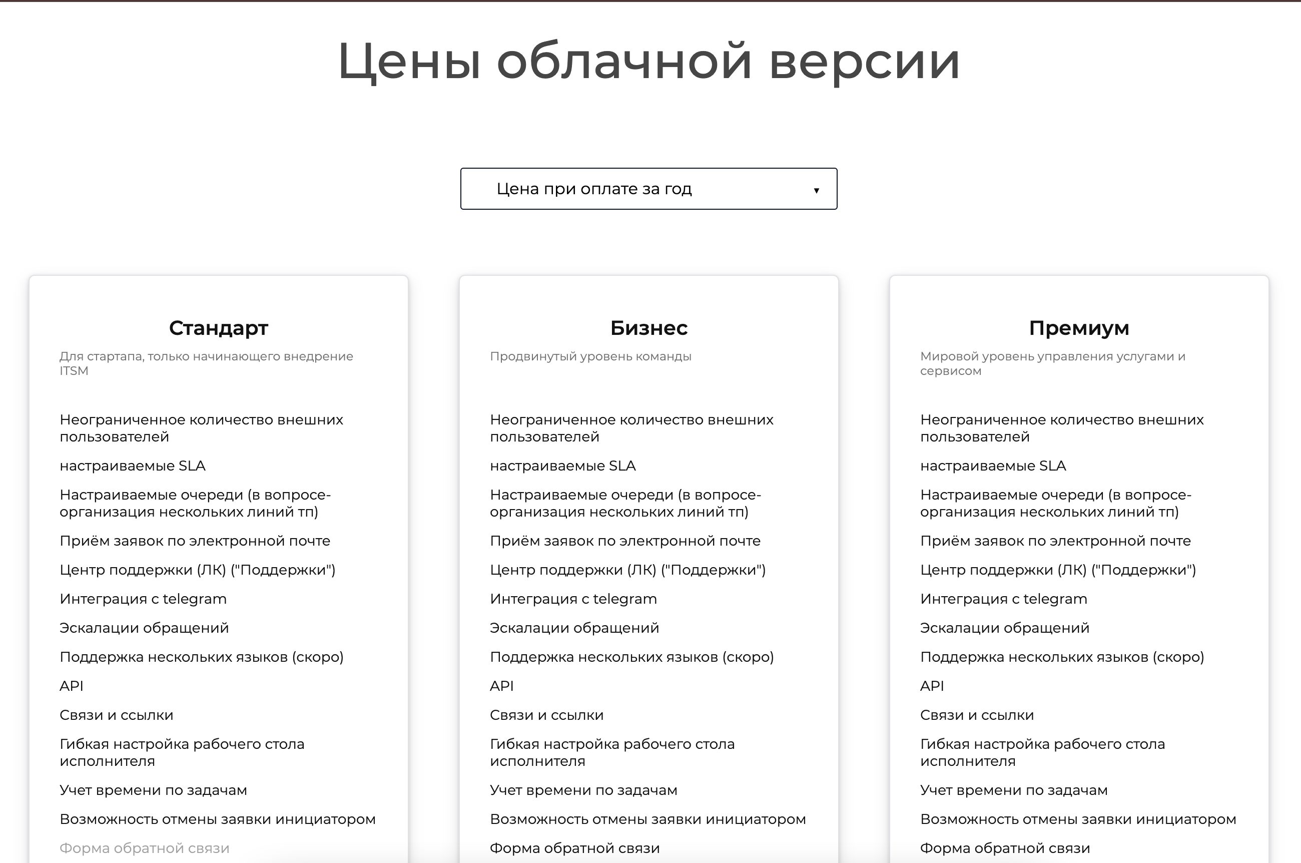 Тарифы Evateam