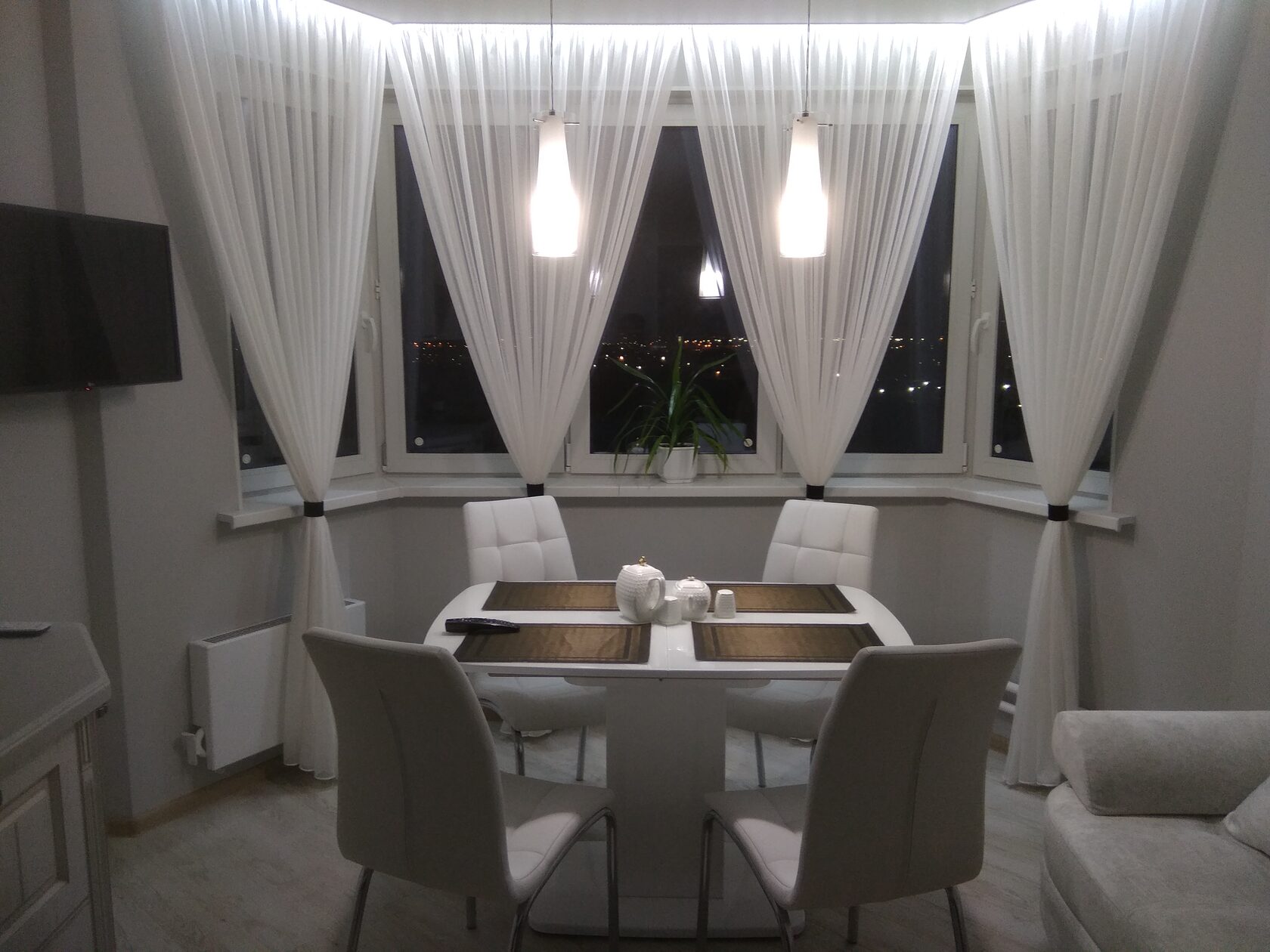 Шторы на кухню, пример проекта ASHTORY