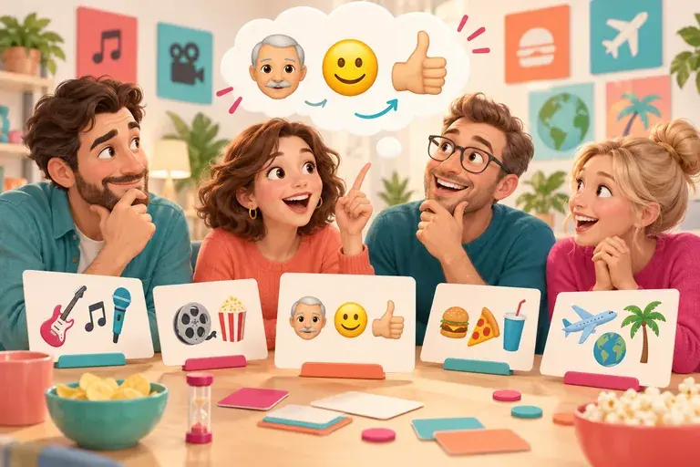 Тематическая иллюстрация к игре Шедевры Эмодзи