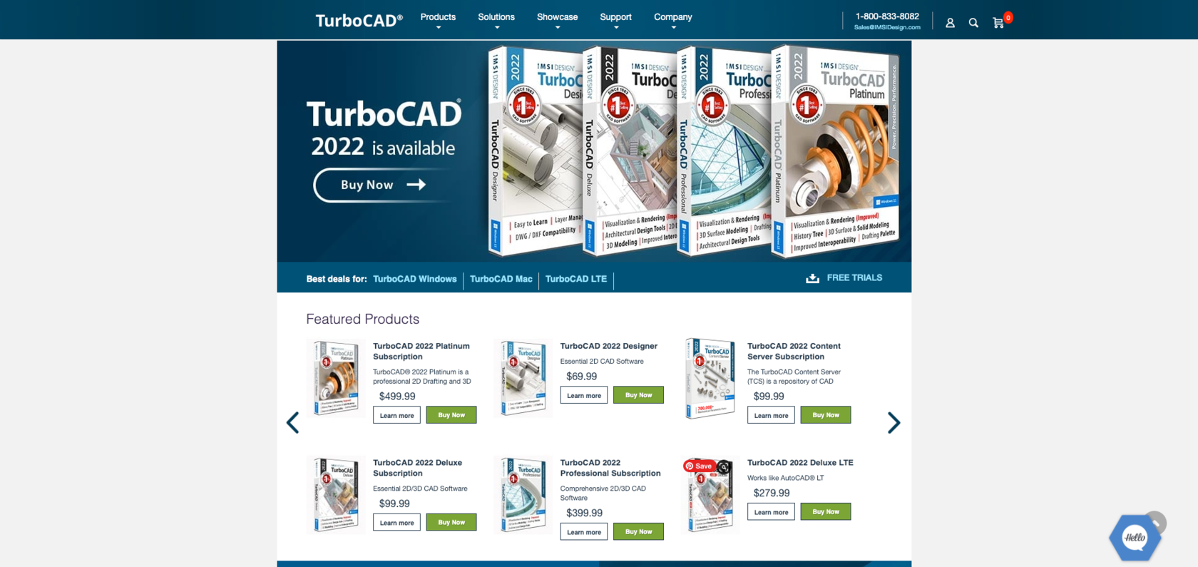  TurboCAD: Model and sketch 3D shapes in real-time with the advanced design tools of TurboCAD.