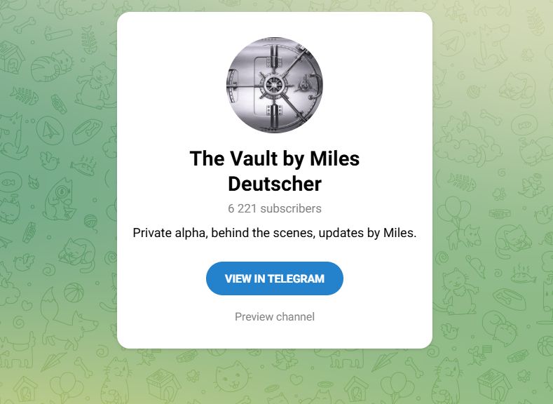 The Vault by Miles Deutscher