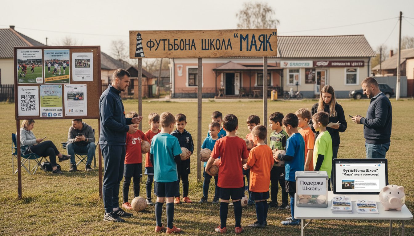 Продвижение футбольной школы в малом городе: каналы и бюджеты