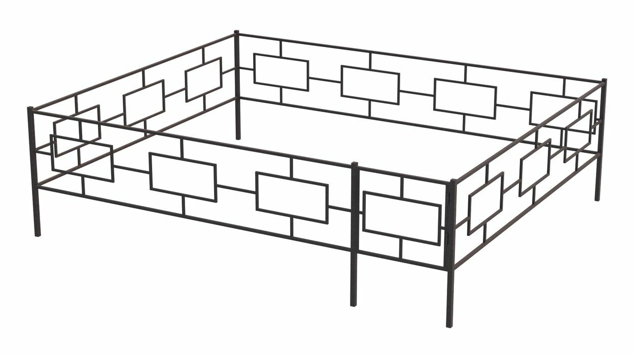 Ограды на могилу размеры чертежи из металла