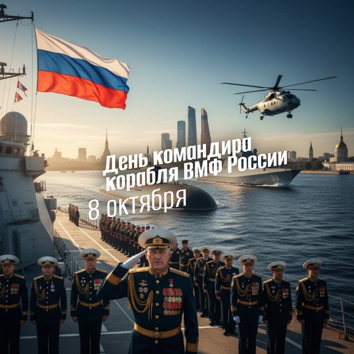 День командира корабля ВМФ России 8 октября 2025 geek hostel prazdniki