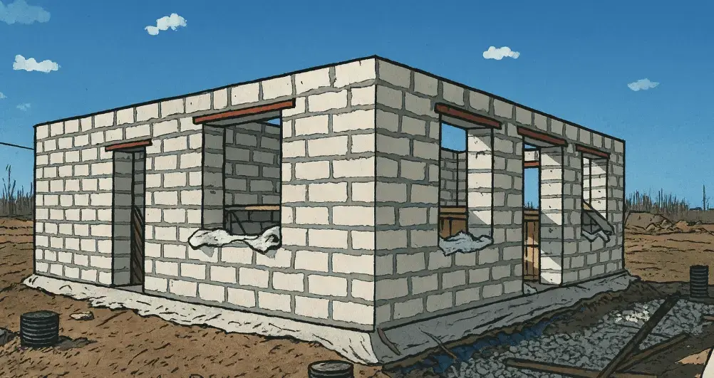 дом из газоблока своими руками