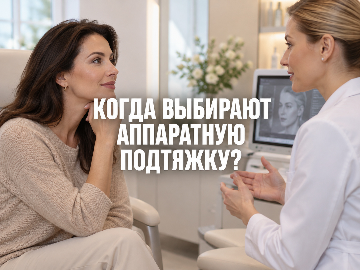 Иллюстрация к статье: Когда для подтяжки лица подходит аппаратная процедура в Екатеринбурге?