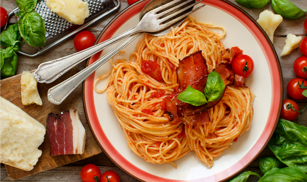 Италия. Spaghetti all’amatriciana